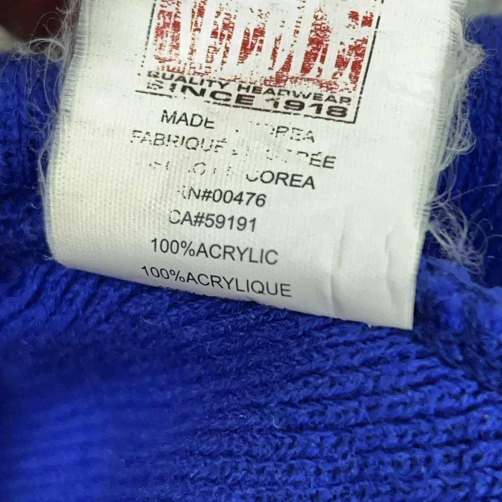 St Louis Blues Hat Beanie Mens One Size Blue NHL Hockey American Needle Knit